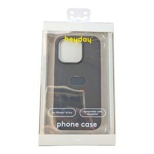 C1. heyday Silicone MageSafe Case For Apple iPhone 15 Pro -‎ Black (Open Box)